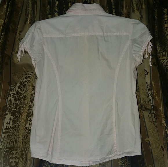 Tommy Hilfiger button up top sz medium - Picture 2 of 6